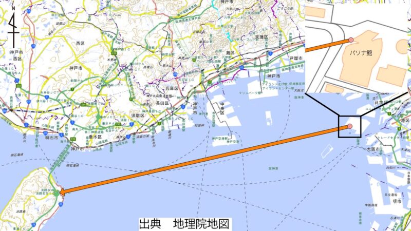 パソナ館から淡路島