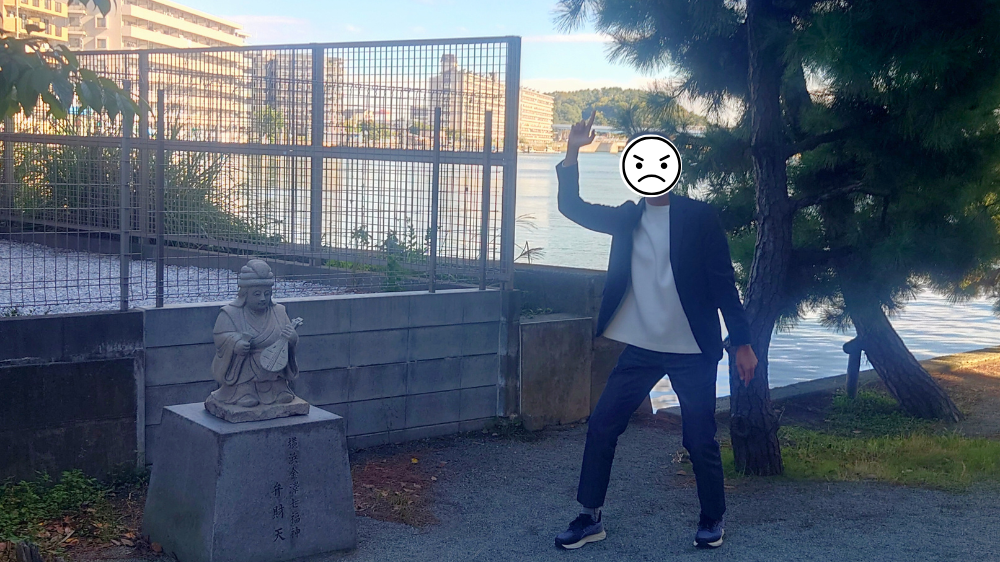 6話 琵琶島神社のシーン ロッキュー