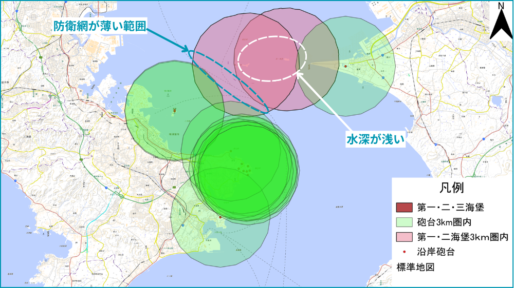 東京湾 防衛網