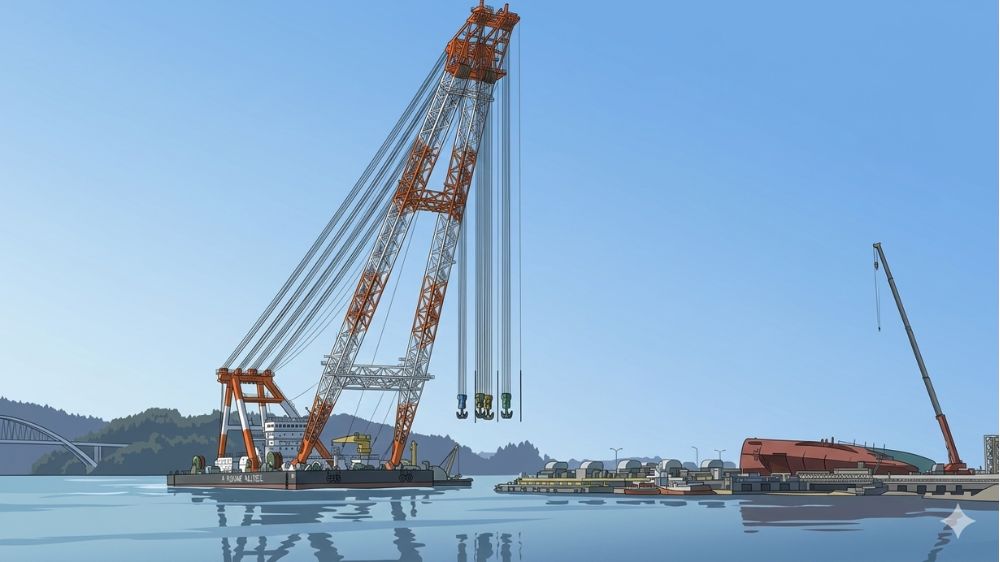 起重機船 イメージ図