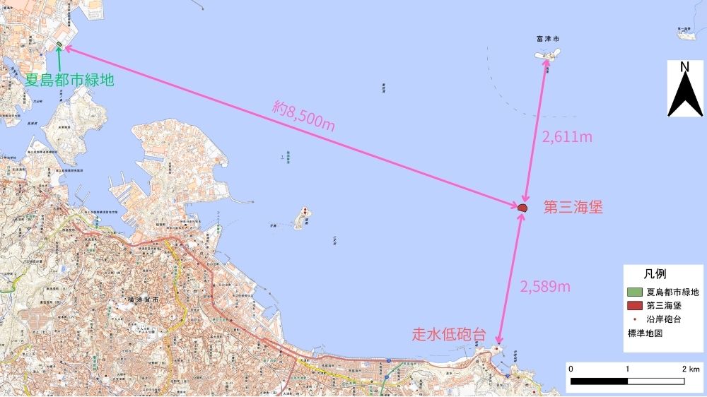 第三海堡の位置関係