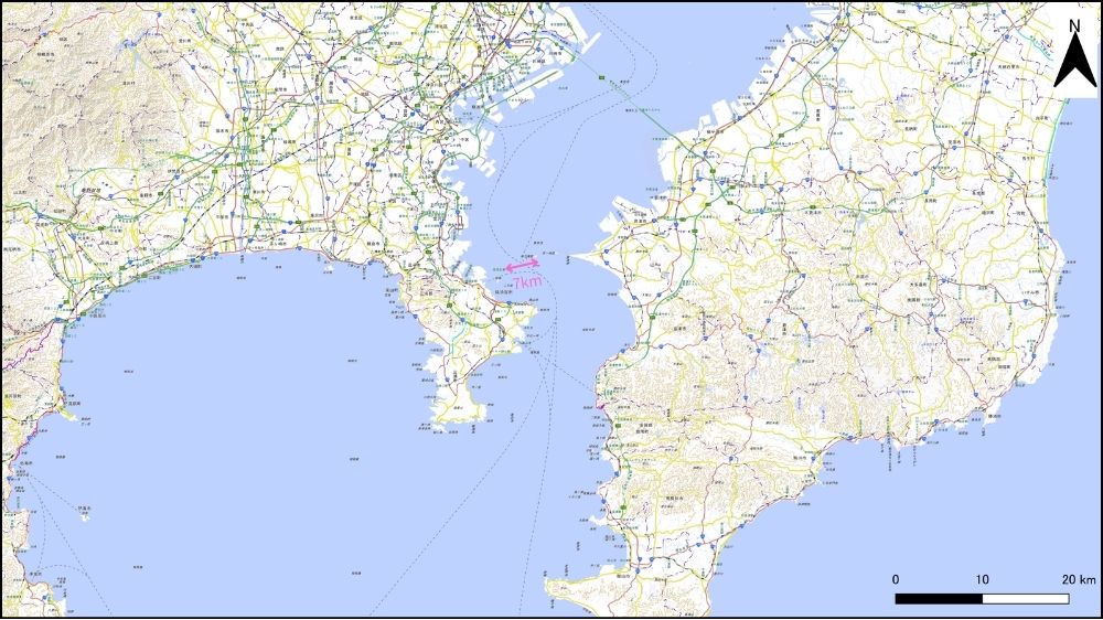 東京湾 浦賀水道